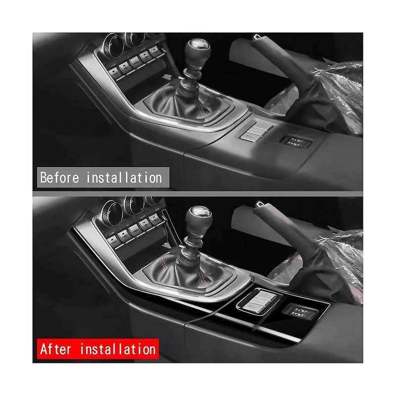 Car Bright Black Center Console Gear Shift Panel Cover Frame Sticker Trim Accessories for Brz Zd8 2