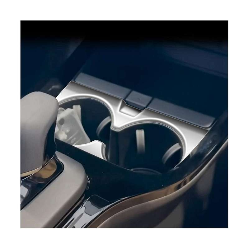 Car Bright Black Center Console Water Cup Holder Decoration Cover Trim Stickers for Prius 60 Series
