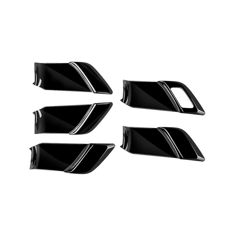 Car Bright Black Door Inner Handle Bowl Frame Trims High/low Configuration 5pcs for Prius 60 Series