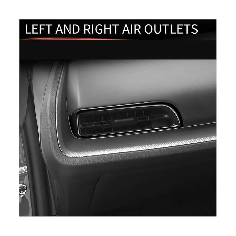 Car Bright Black Car Console Air Conditioning Outlet Frame Cover Trim for Prius 60 Series 2020-2023