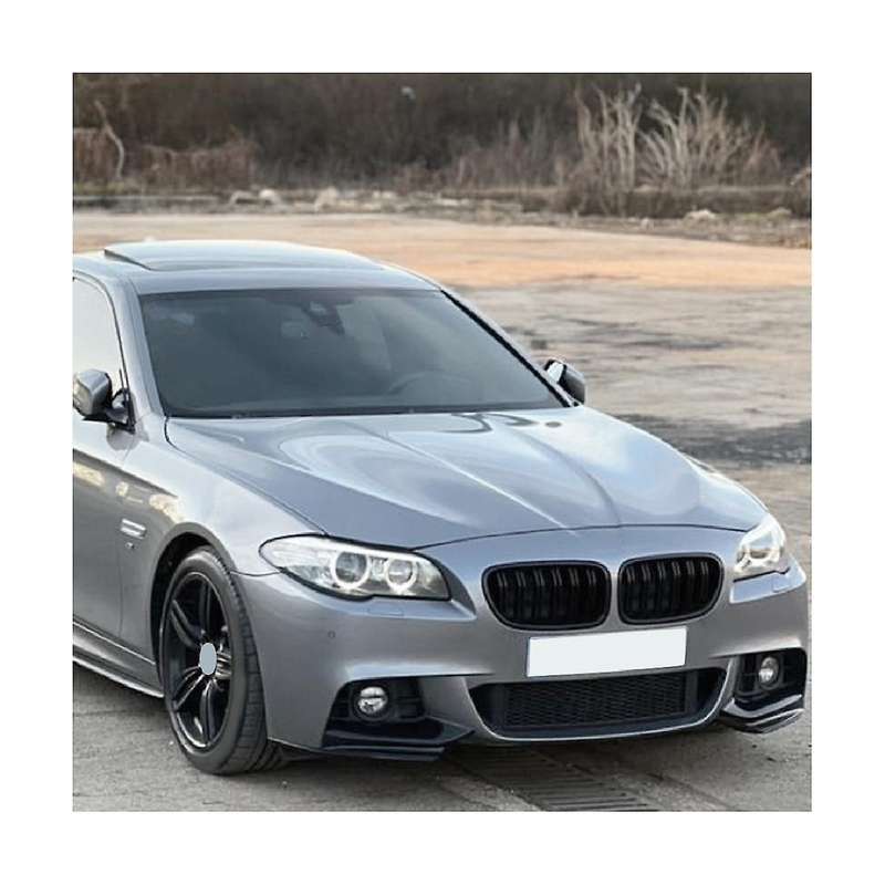 Car Bright Black Front Bumper Lip Angle Diffuser Splitter Spoiler Protector for 5 Series F10 F11 20