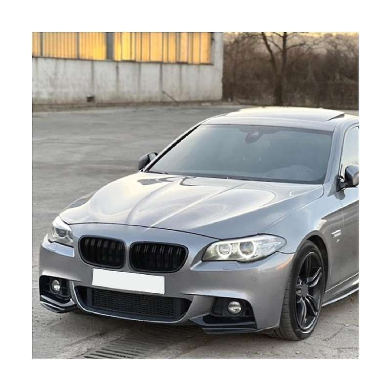 Car Bright Black Front Bumper Lip Angle Diffuser Splitter Spoiler Protector for 5 Series F10 F11 20