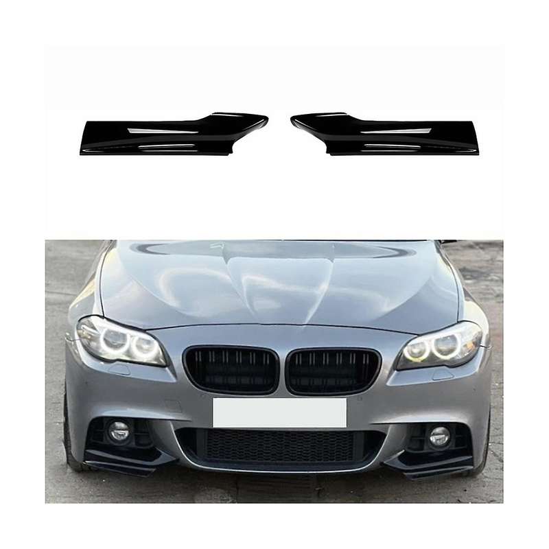 Car Bright Black Front Bumper Lip Angle Diffuser Splitter Spoiler Protector for 5 Series F10 F11 20