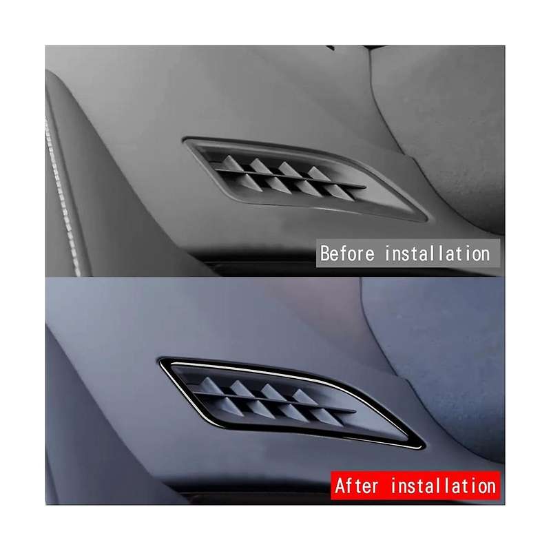 Car Bright Black Front Dashboard Air Condition Vent Outlet Cover Trim for Alphard 40 Series 2023+ RH
