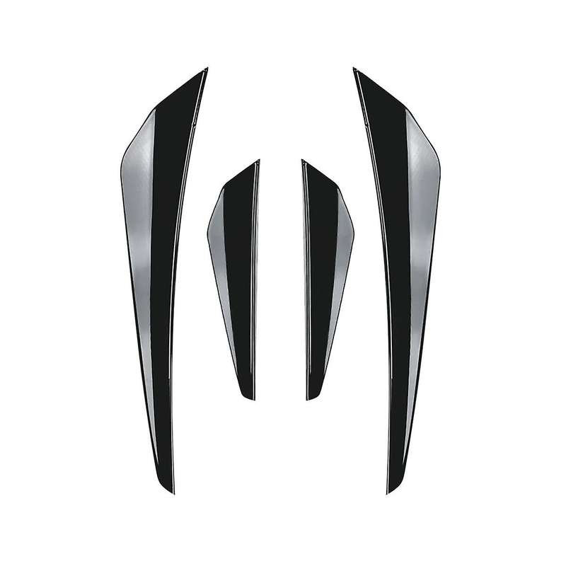 Car Bright Black Front Bumper Side Splitter Spoiler Trim Fog Light Canard Golf Mk8 Standard 2021-20