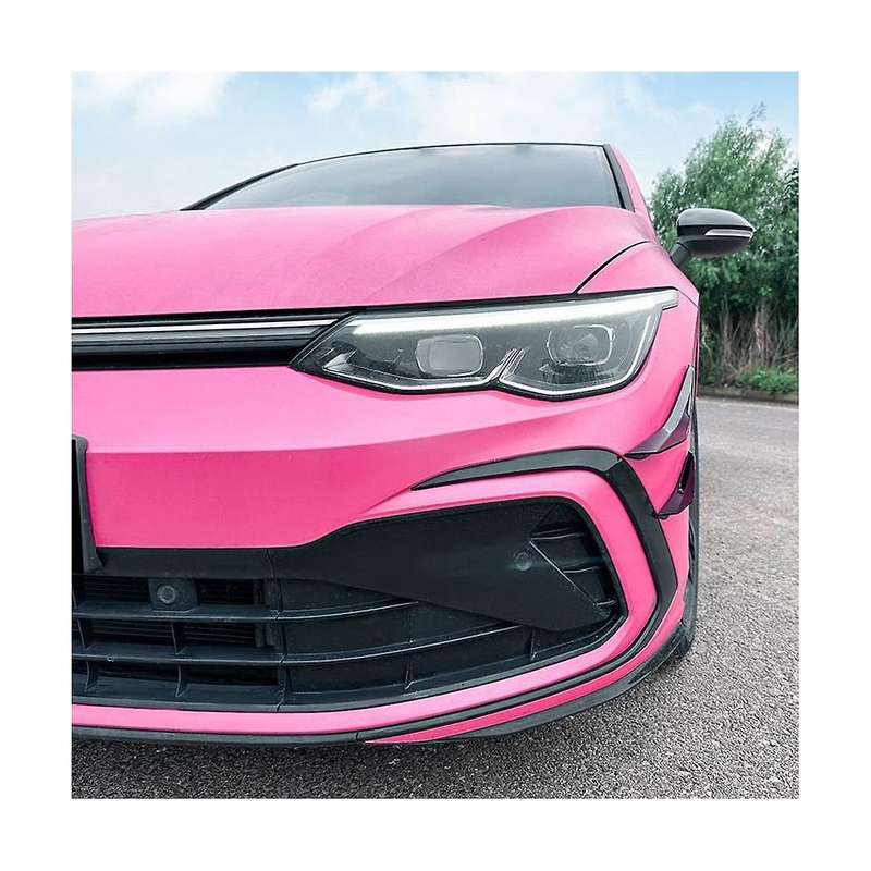 Car Bright Black Front Bumper Side Splitter Spoiler Trim Fog Light Canard Golf Mk8 Standard 2021-20
