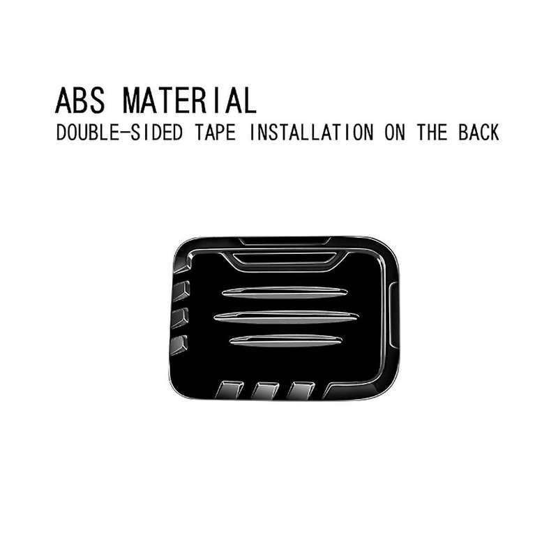 Car Bright Black Fuel Filler Tank Cover Cap Decoration Cover for Alphard 40 Series 2023+ Car Accesso