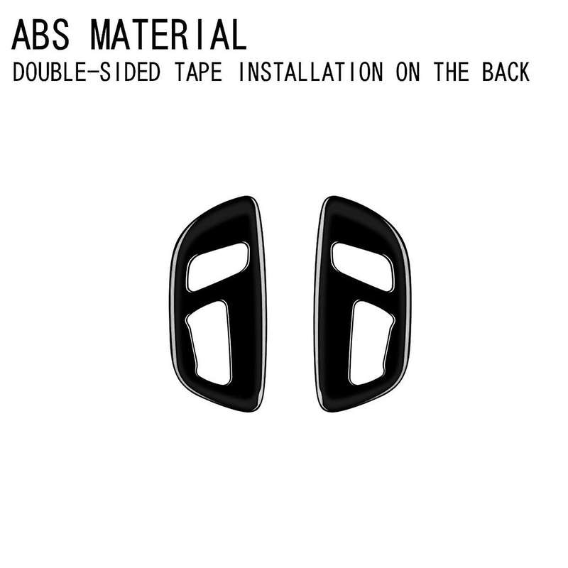 Car Bright Black Electric Seat Button Panel Frame Interior Trim Accessories for Alphard/vellfire 40