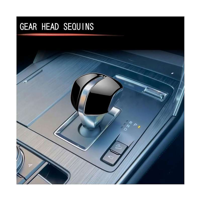 Car Bright Black Gear Shift Knob Cover Central Control Gear Shift Knob Cover Decoration for -60 202