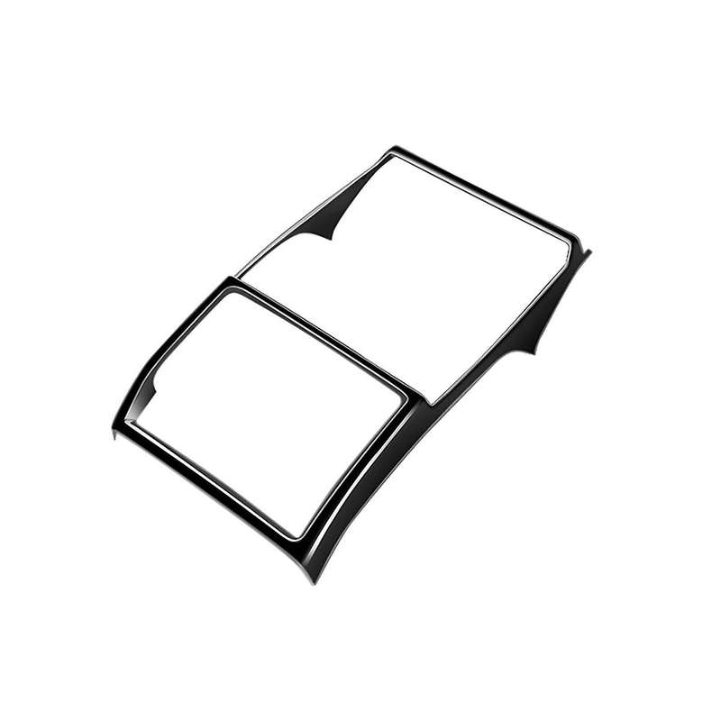Car Bright Black Rear Air Condition Vent Outlet Frame Anti-kick Panel Cover Trim for Alphard 40 Seri