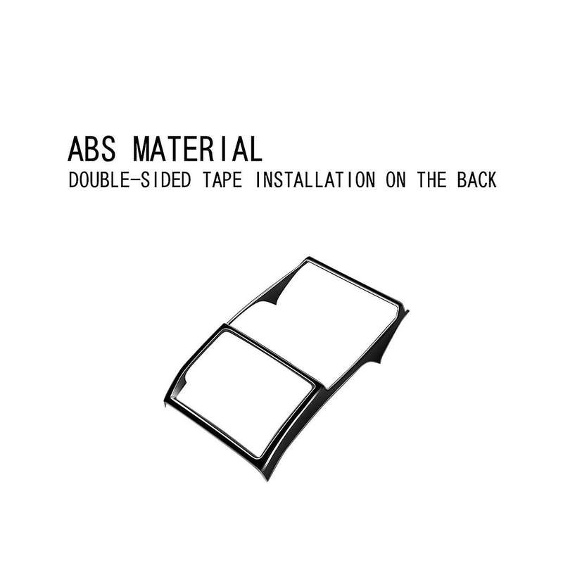 Car Bright Black Rear Air Condition Vent Outlet Frame Anti-kick Panel Cover Trim for Alphard 40 Seri