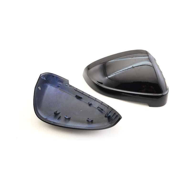 Car Bright Black Rear Mirror Cover Shell Cap with Auxiliary Hole for A4l B9 2017-2021 8w0857527 8w08