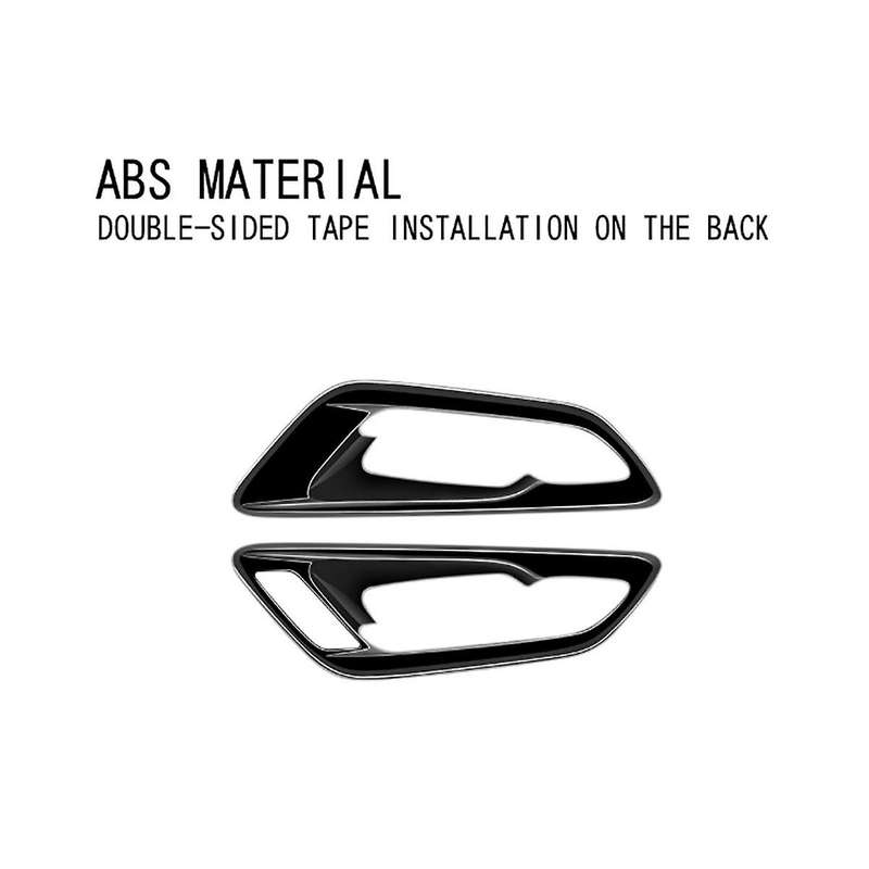 Car Bright Black Inner Door Bowl Panel Inside Handle Protector Cover for Alphard 40 Series 2023+ RHD