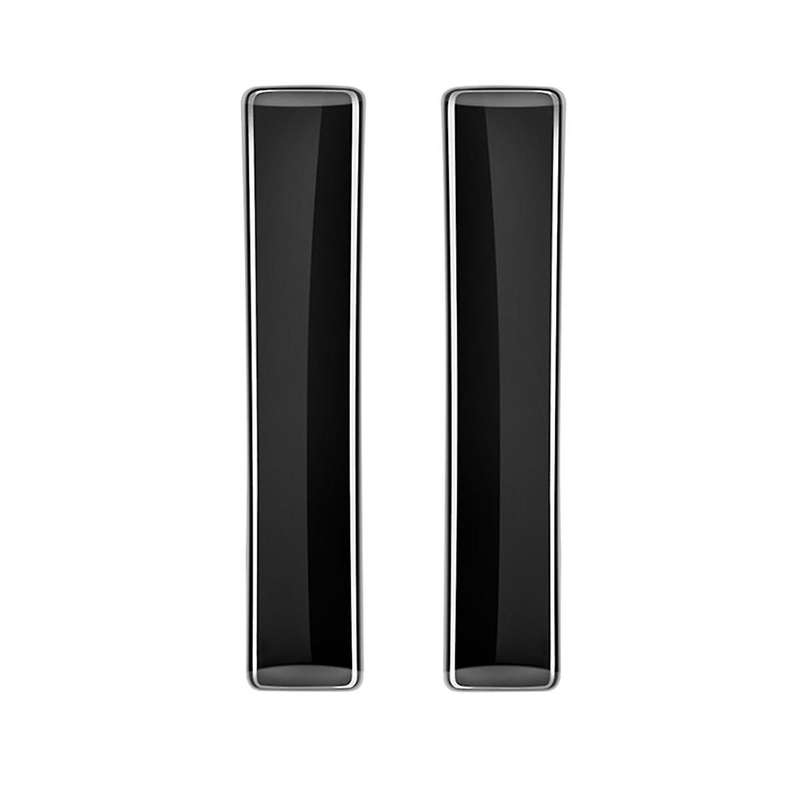 Car Bright Black Middle Door Button Frame Trim Sticker Interior Accessories for Alphard/Vellfire 40