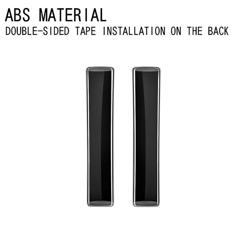 Car Bright Black Middle Door Button Frame Trim Sticker Interior Accessories for Alphard/Vellfire 40