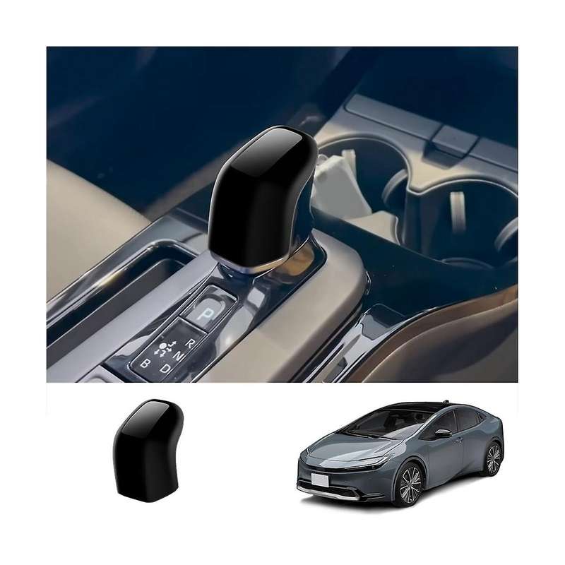 Car Bright Black Shift Knob Cover Gear Head Cover Trim for Prius 60 Series 2020-2023 Interior Acces
