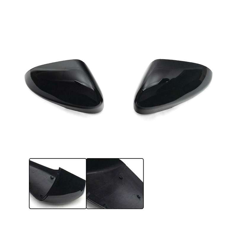 Car Bright Black Reversing Mirror Cover Rearview Mirror Shell Cover for Us Standard Mondeo 2013-202