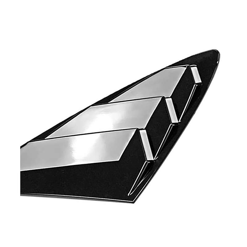 Car Bright Black Rear Window Louver Shutter Cover Trim for Dn8 2020 2021 Window Side Vent Trim