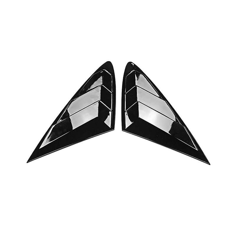 Car Bright Black Rear Window Louver Shutter Cover Trim for Dn8 2020 2021 Window Side Vent Trim