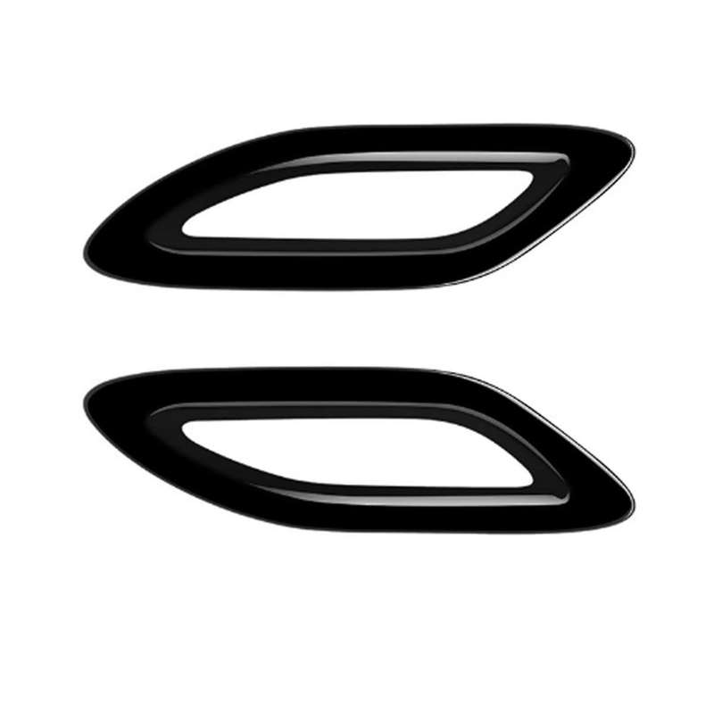 Car Bright Black Rear Tail Fog Light Lamp Frame Cover Trim for Alphard 40 Series 2023+ Car Accessor