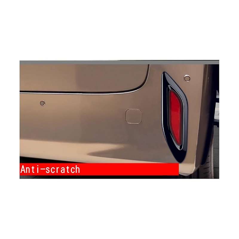 Car Bright Black Rear Tail Fog Light Lamp Frame Cover Trim for Alphard 40 Series 2023+ Car Accessor
