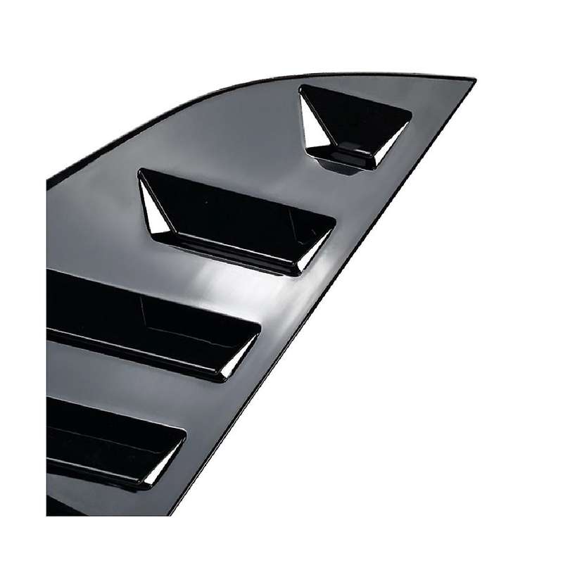 Car Bright Black Rear Window Louver Shutter Cover Trim for Mk6 2018-2023