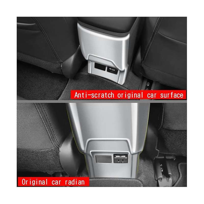 Car Bright Black Style Air Conditioner Rear Air Outlet Vent Panel Cover Kick Plate for Prius 60 Ser