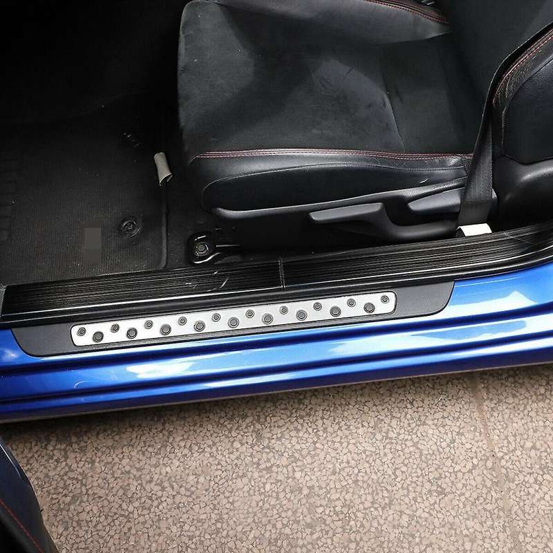 Car Built-in Guard Plate Door Threshold Strip Trim for 86 BRZ 2012-2020