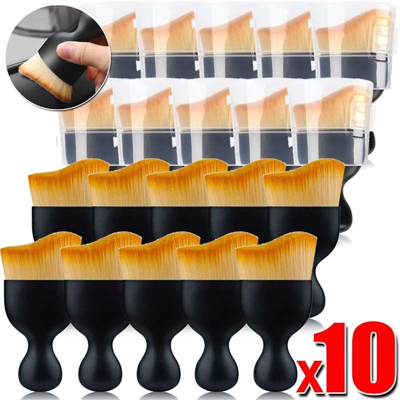 Car Brush, Car Interior Cleaning Tool, Car Cleaning Brush Dust Collector, Curved Design Dirt Dust Cl
