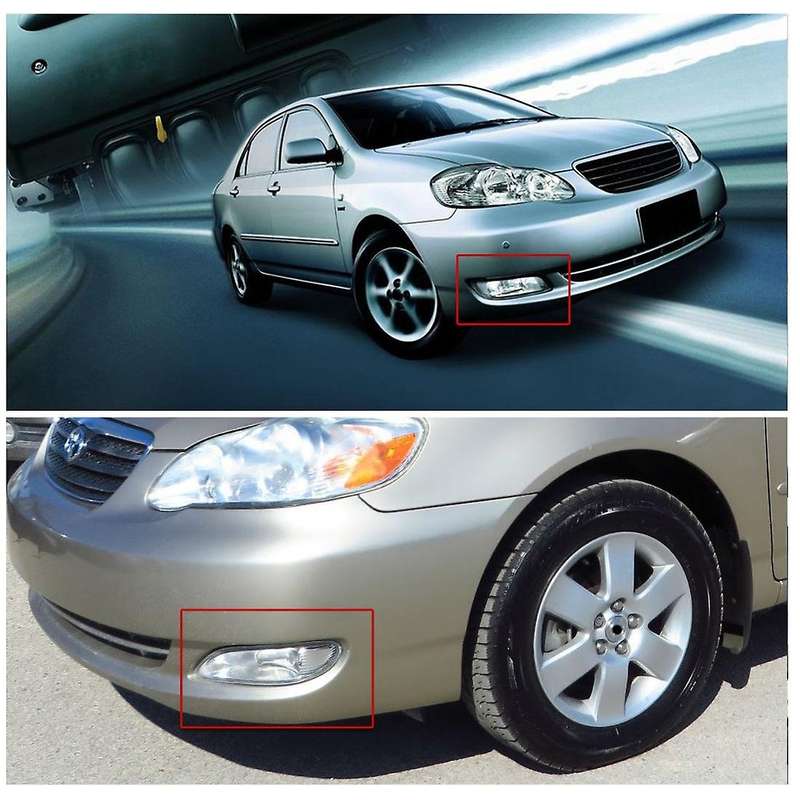 Car Bumper Lamp Clear Fog Light Pair+Switch Wiring Kit for 2005-2008 81220-AA011 81210-AA011