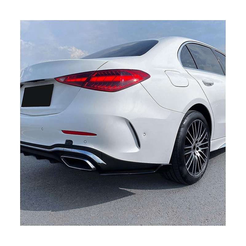 Car Bumper Spoiler Rear Lip Angle Splitter Diffuser for C-class W206 C200 C260 2022-2023 Carbon Fib