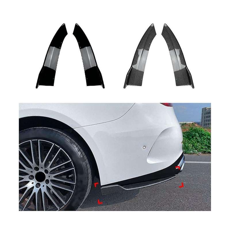 Car Bumper Spoiler Rear Lip Angle Splitter Diffuser for C-class W206 C200 C260 2022-2023 Carbon Fib