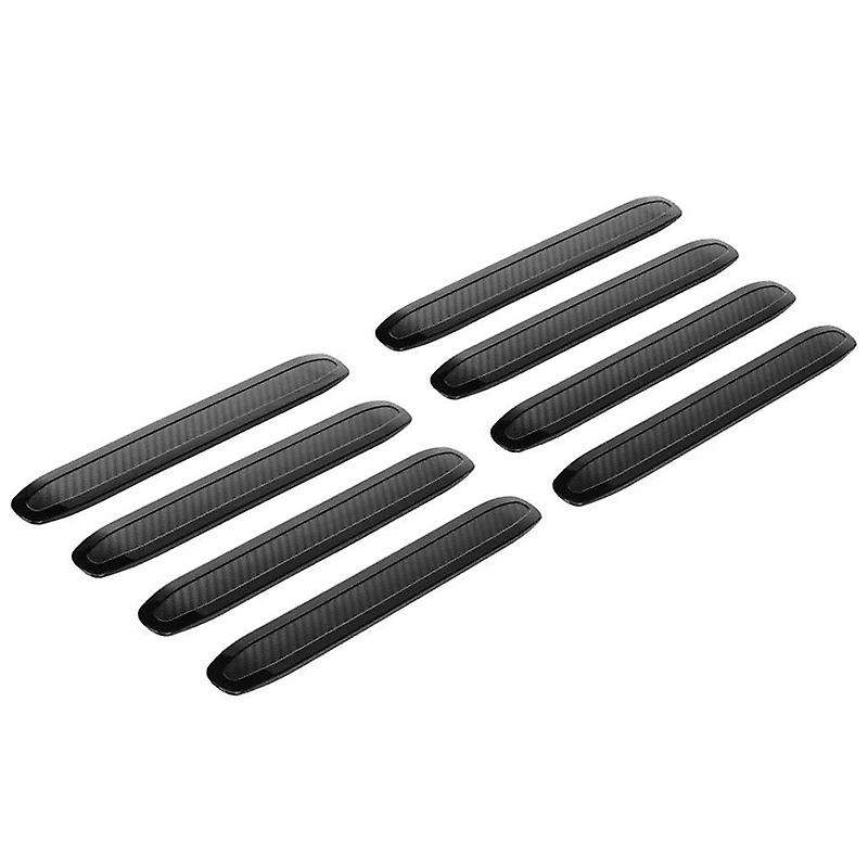 Car Bumper Protector Rubber Strips, Carbon Fibre Front and Rear Side Bumper Trim Guard for SUV MPV P
