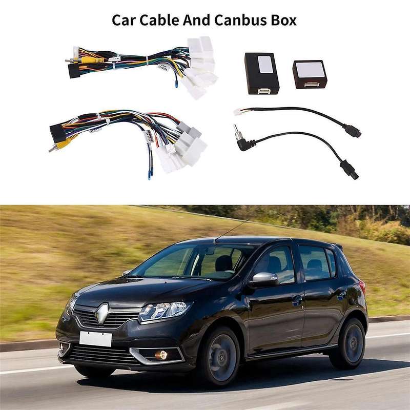 Car Cable and Canbus Box for 2 2012 - 2022 Sandero 2 2013 - 2022