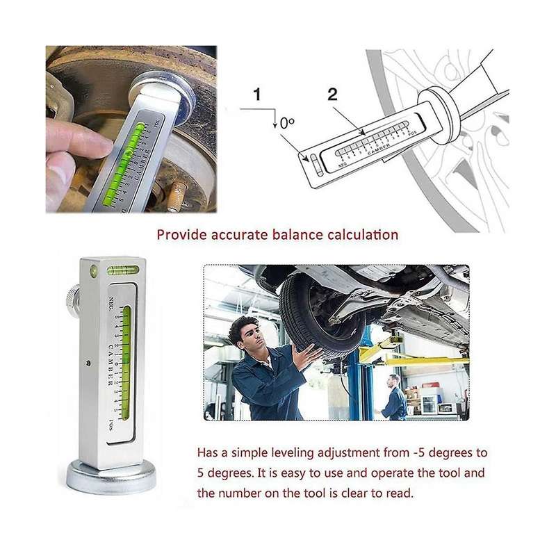 Car Camber Angle Adjustment Auxiliary Tool Magnetic Four-wheel Aligner Caster Column Instrument Four