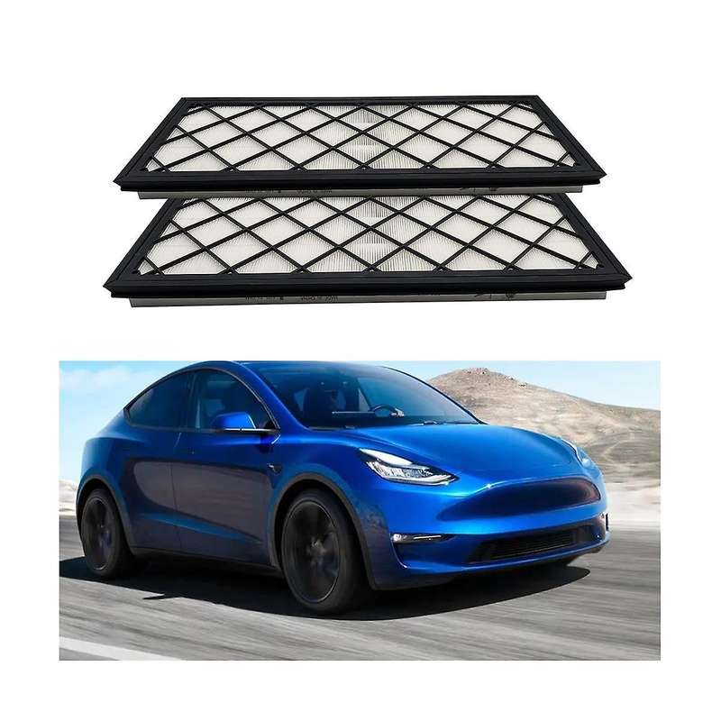 Car Cabin Air Filter Hepa Air Intake Filter Replacement with Tool Kit Activated Carbon for Model Y