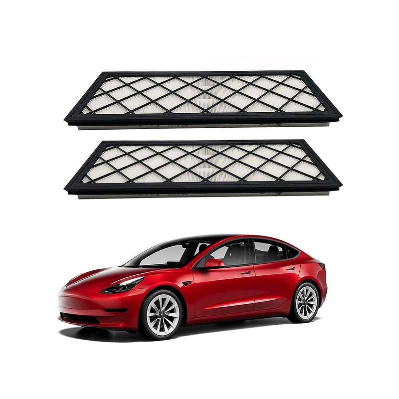 Car Cabin Air Filter Hepa Air Intake Filter Replacement with Tool Kit Activated Carbon for Model Y