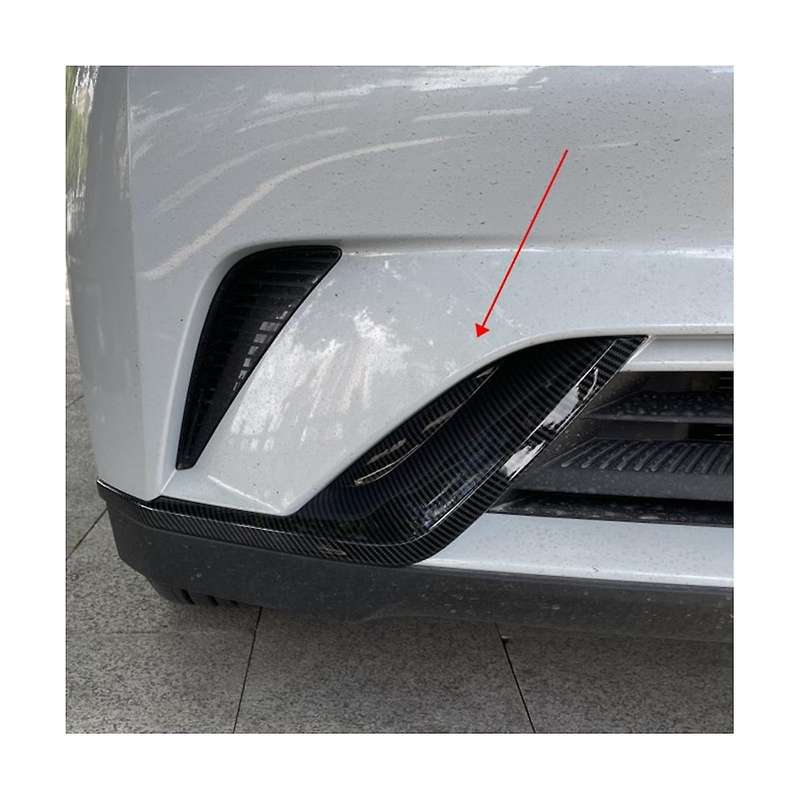 Car Carbon Fiber Abs Front Fog Light Trim Bezel Cover Trim Stickers for Dolphin Atto1 Ea1 2022 2023