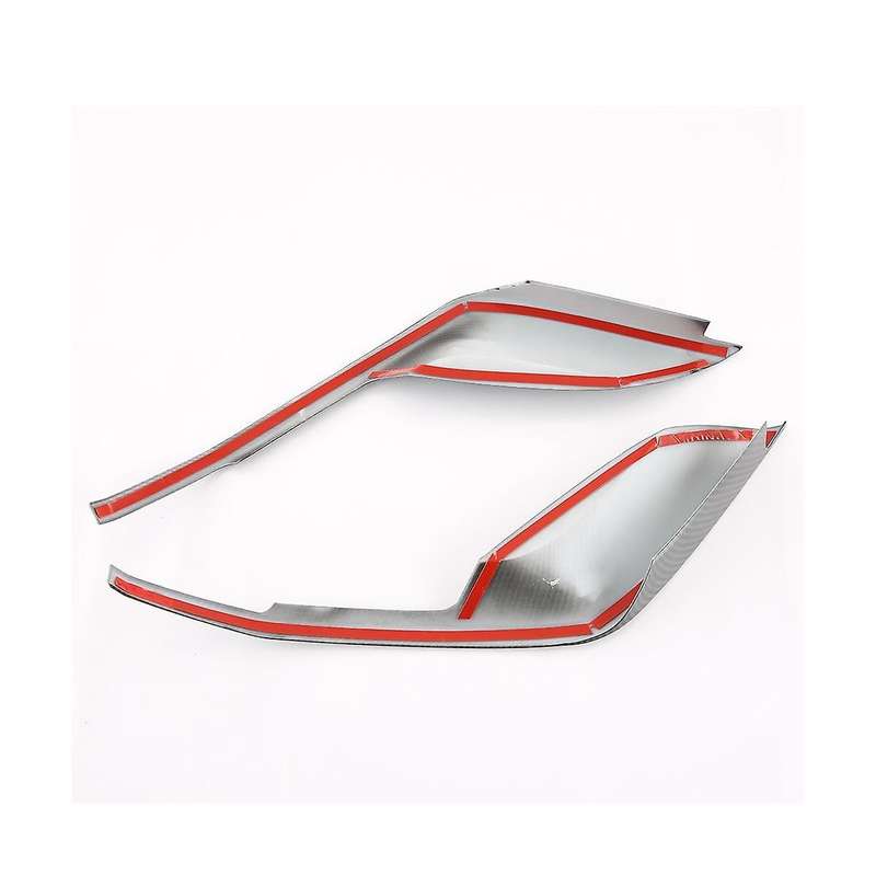 Car Carbon Fiber Abs Front Fog Light Trim Bezel Cover Trim Stickers for Dolphin Atto1 Ea1 2022 2023