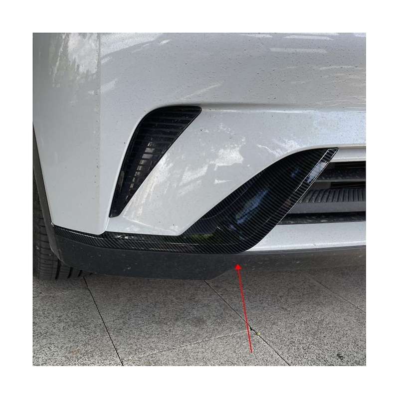 Car Carbon Fiber Abs Front Fog Light Trim Bezel Cover Trim Stickers for Dolphin Atto1 Ea1 2022 2023
