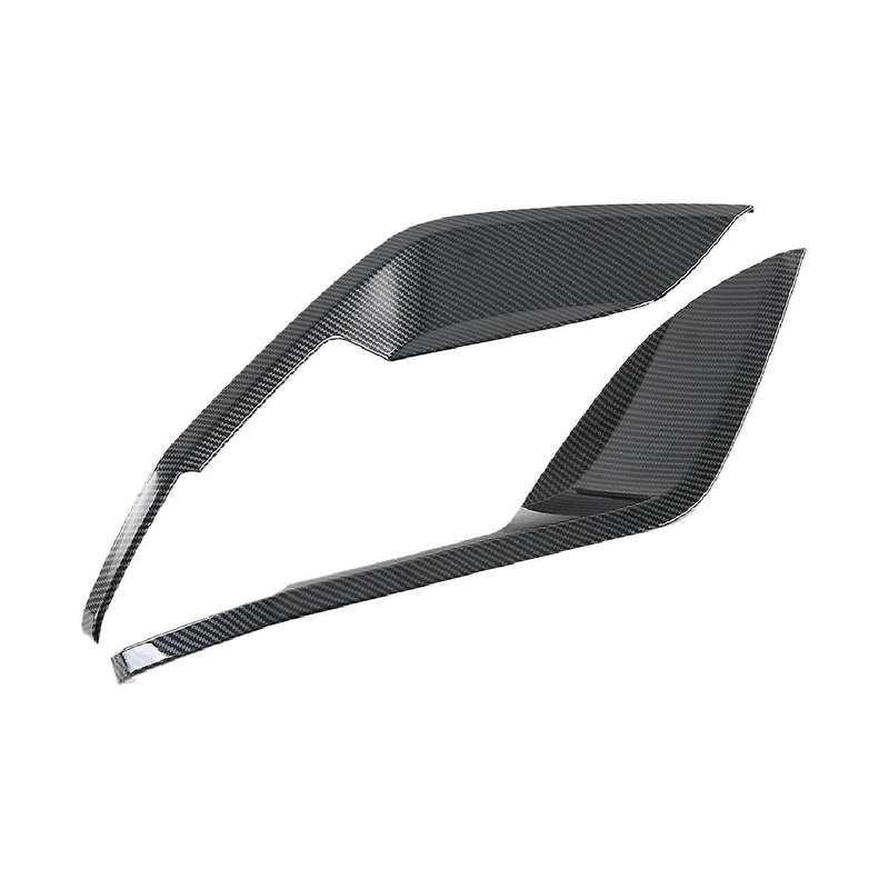 Car Carbon Fiber Abs Front Fog Light Trim Bezel Cover Trim Stickers for Dolphin Atto1 Ea1 2022 2023