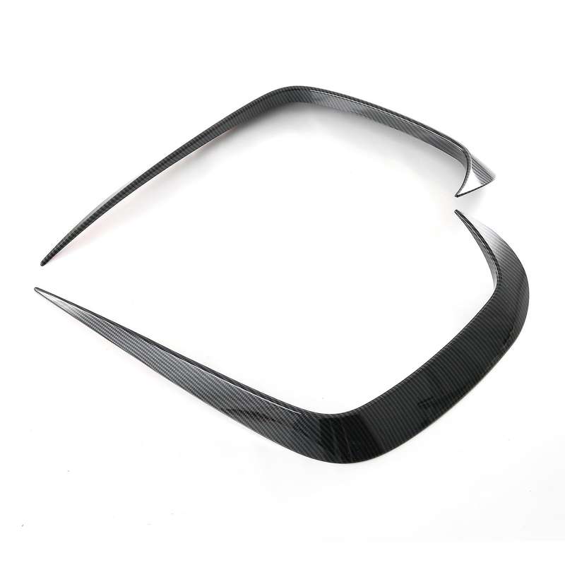 Car Carbon Fiber Abs Front Fog Light Trim Bezel Cover Trim Stickers for Atto 3 Yuan Plus 2022