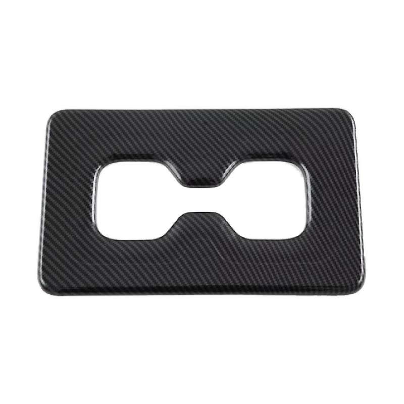 Car Carbon Fiber Abs Interior Rear Back Water Cup Holder Panel Trim Frame for 2022 2023