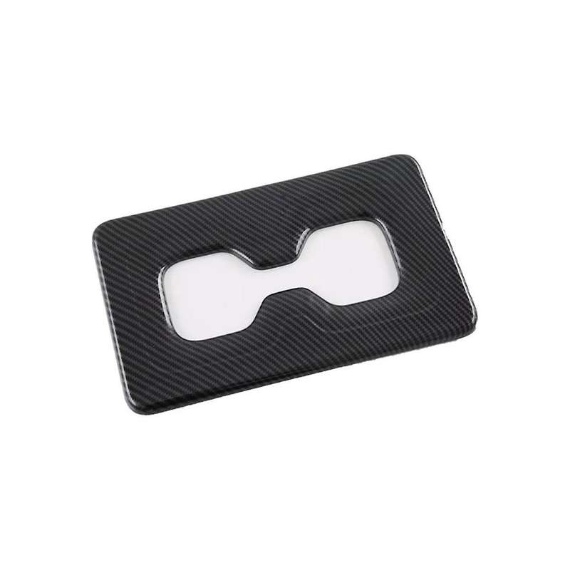 Car Carbon Fiber Abs Interior Rear Back Water Cup Holder Panel Trim Frame for 2022 2023