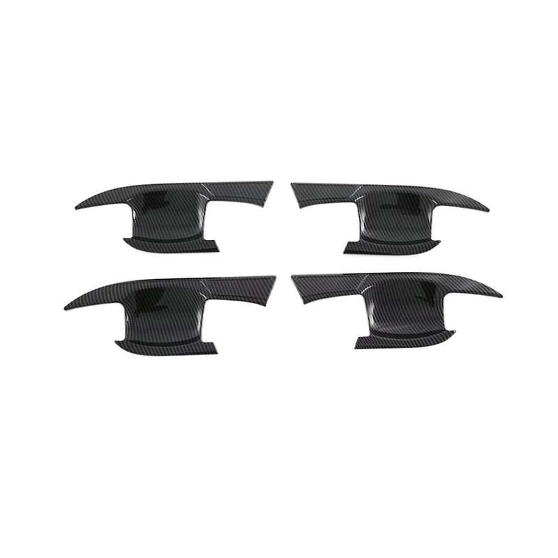 Car Carbon Fiber Abs Outer Door Bowl Trim Protective Cover Sticker for 2022-2023