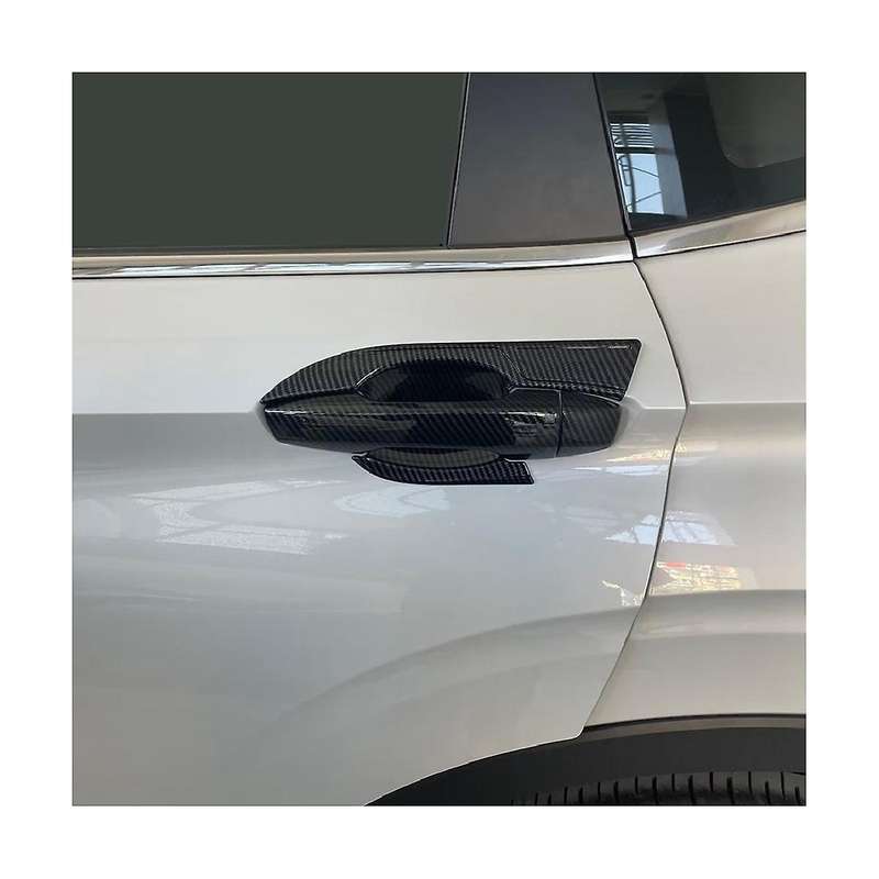 Car Carbon Fiber Abs Outer Door Bowl Trim Protective Cover Sticker for 2022-2023