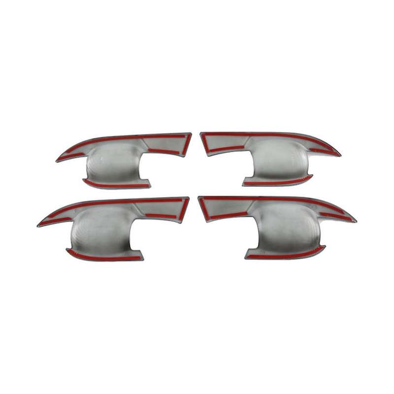 Car Carbon Fiber Abs Outer Door Bowl Trim Protective Cover Sticker for 2022-2023