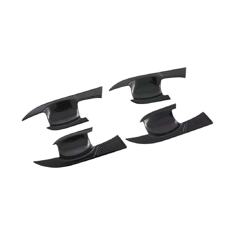Car Carbon Fiber Abs Outer Door Bowl Trim Protective Cover Sticker for 2022-2023