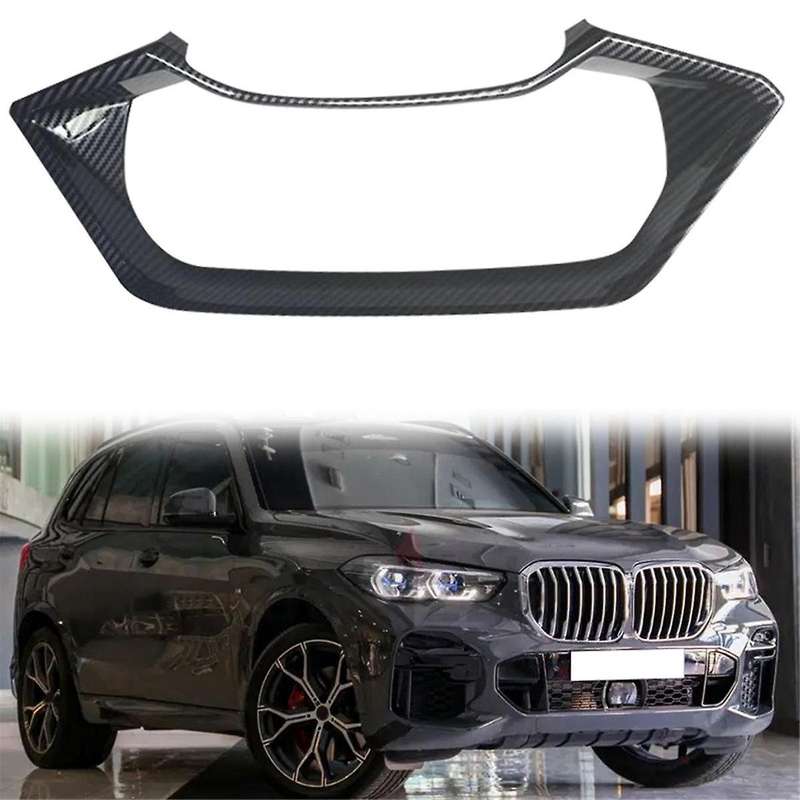 Car Carbon Fiber Abs Interior Dashboard Meter Display Frame Cover Trim Interior Mouldings for X5 G05