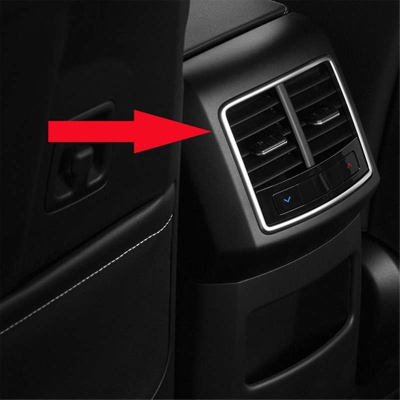 Car Carbon Fiber Armrest Box Rear Frame Cover Sticker Trim for Nq5 2021 2022